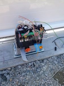 Motorisation d'un portail coulissant