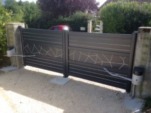 Motorisation d'un Portail battant à Corbonnod