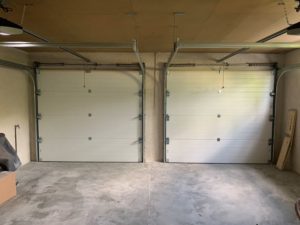 Porte sectionnelle vue de l'interieur