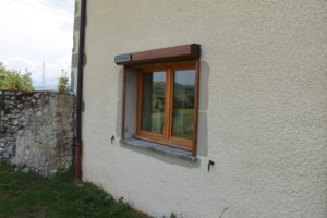 volet roulant solaire ton bois pose applique