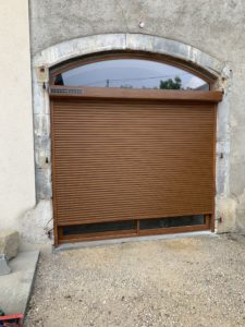 volet roulant solaire ton bois